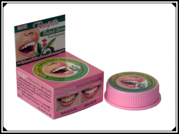 Тайская розовая зубная паста 